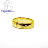 แหวนทอง แหวนเพชร แหวนคู่ แหวนแต่งงาน แหวนหมั้น -R3013DG-18K